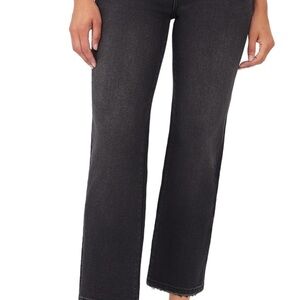Kensie Women's Charcoal Straight Leg Jeans